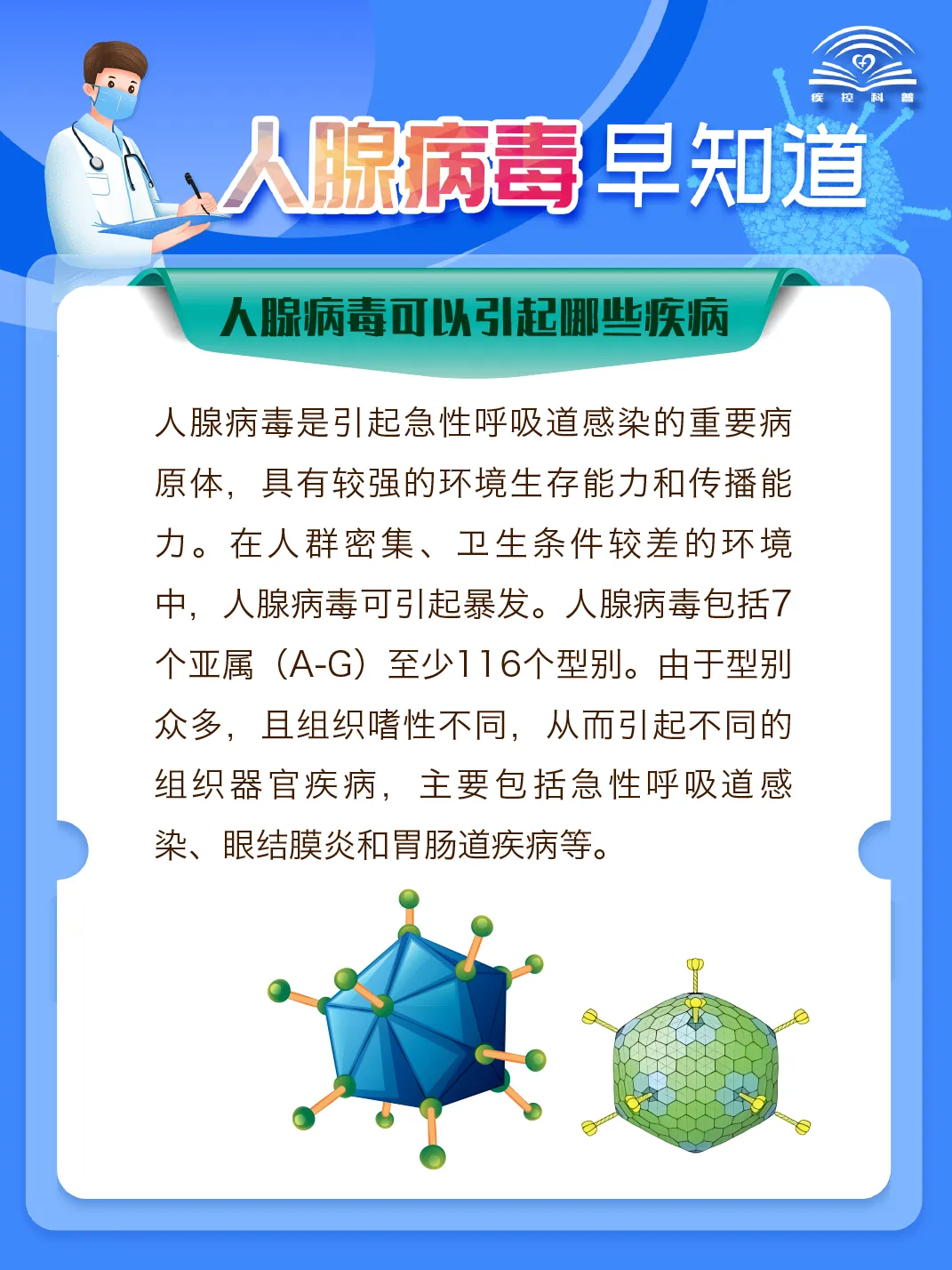 健康驿站丨关于人腺病毒感染，你想知道的都在这！
